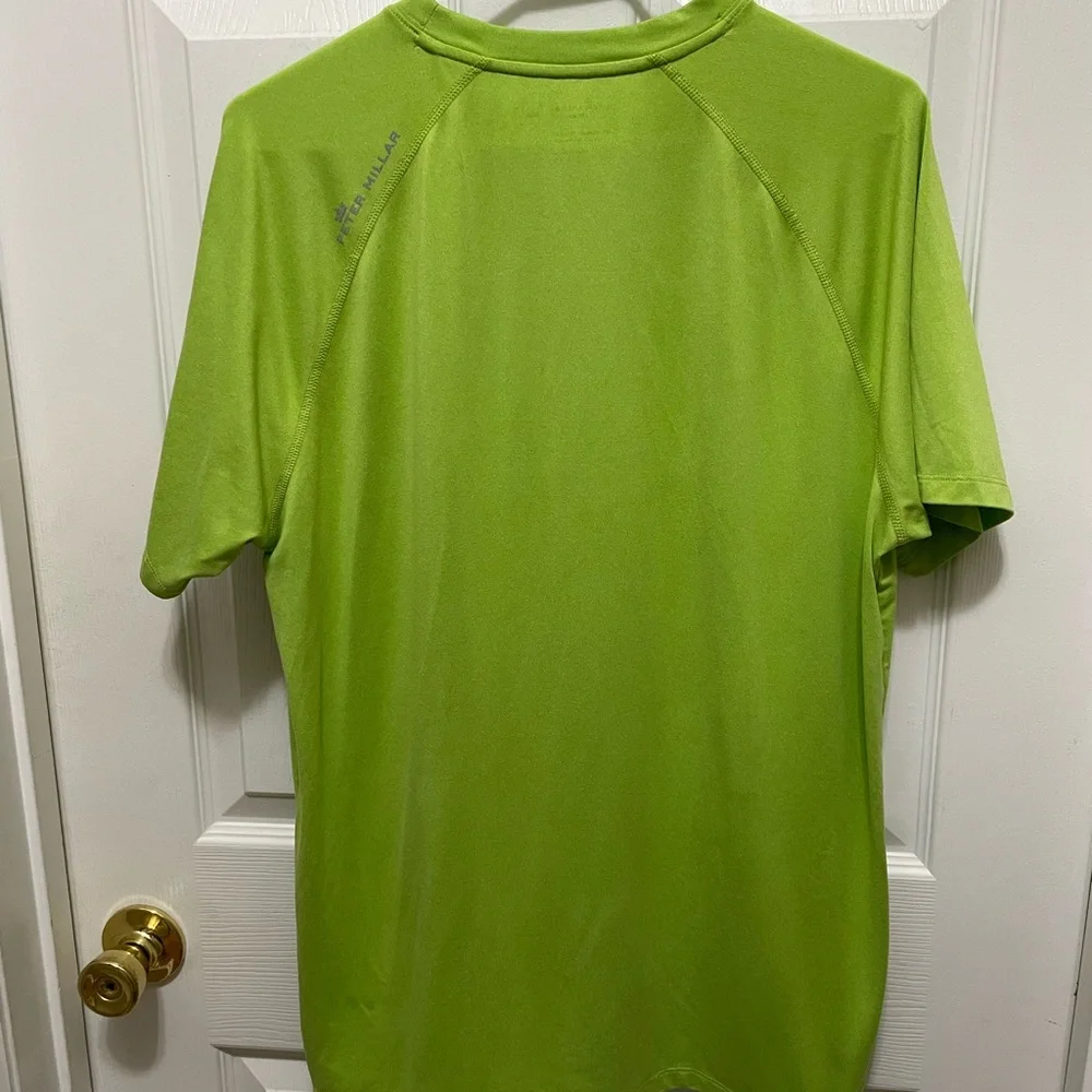 Peter Millar Lime Green Sport Tee - Picture 3 of 4